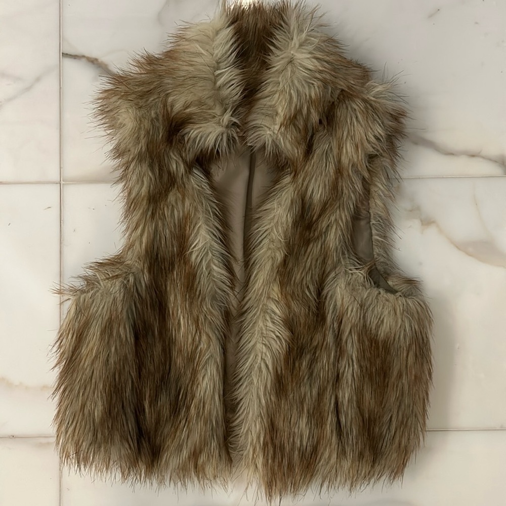 Ann Taylor LOFT Fur Vest